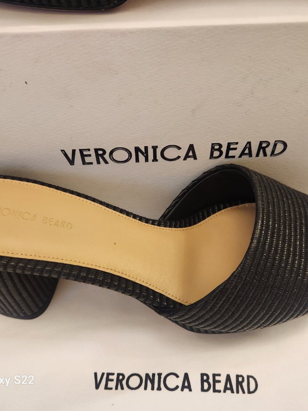 Veronica Beard "Dali" Black Leather Block Heels Platforms Sandals. NIB. Size 10 - Picture 4 of 16